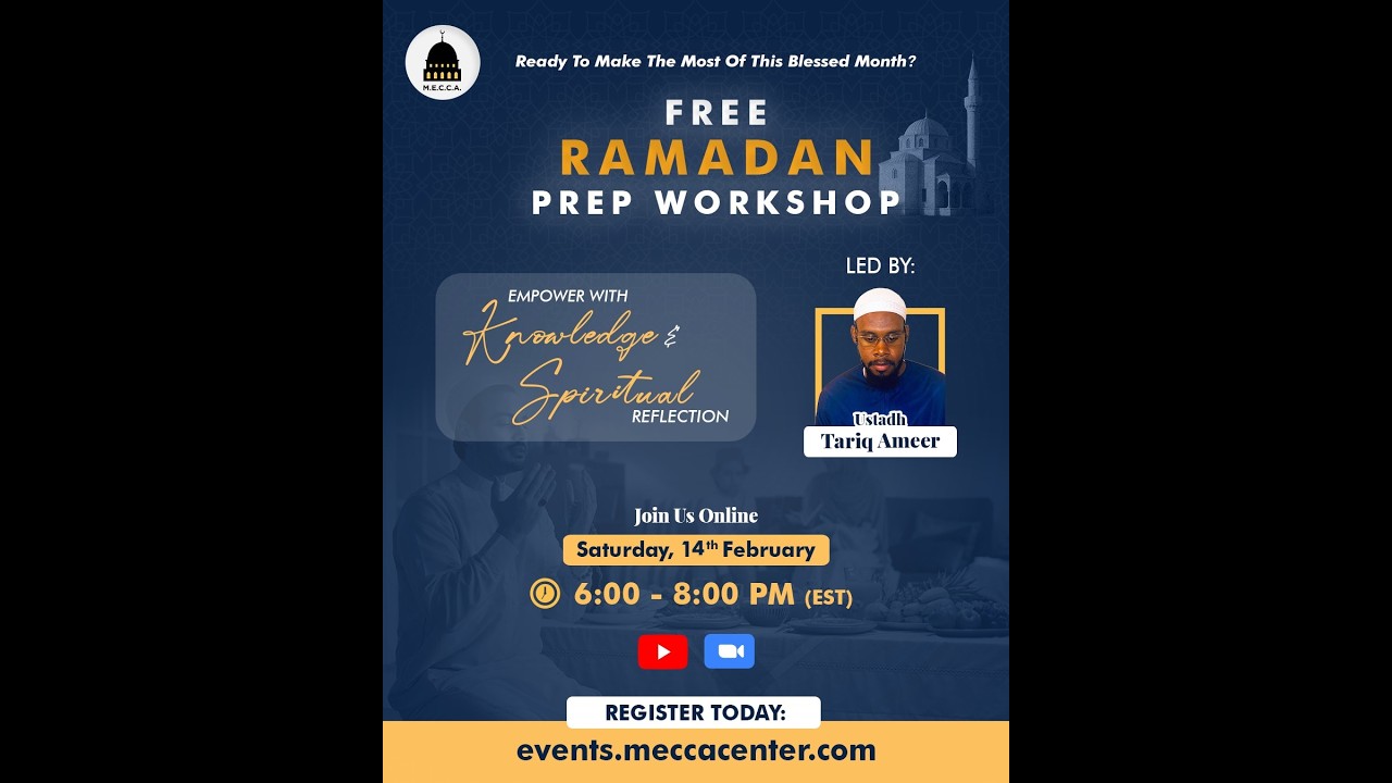 Ramadan Prep Workshop 2026 | Ustadh Tariq