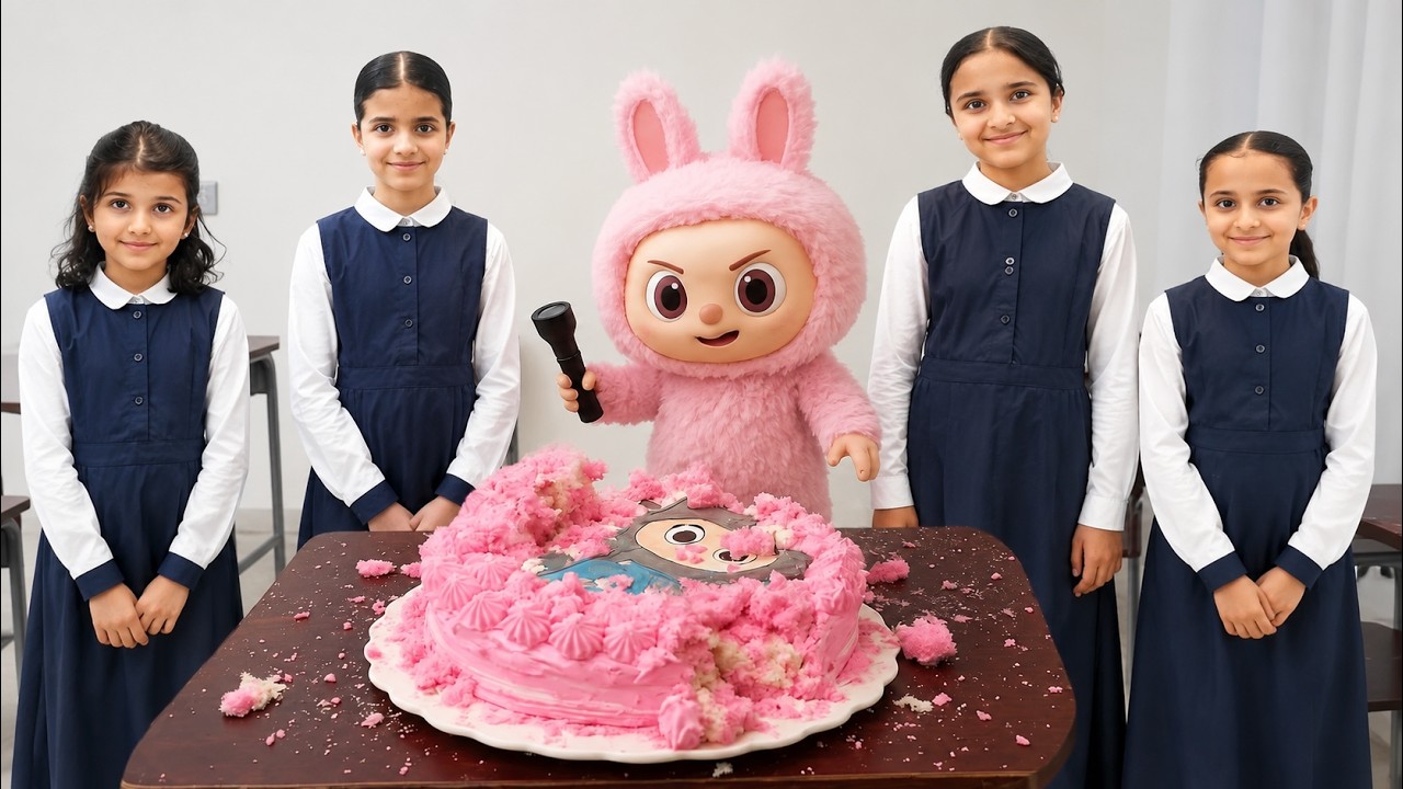 كيكة اللابوبو خربت الحفلة  في المدرسة !  🧸 Labubu   سوالف بناتي