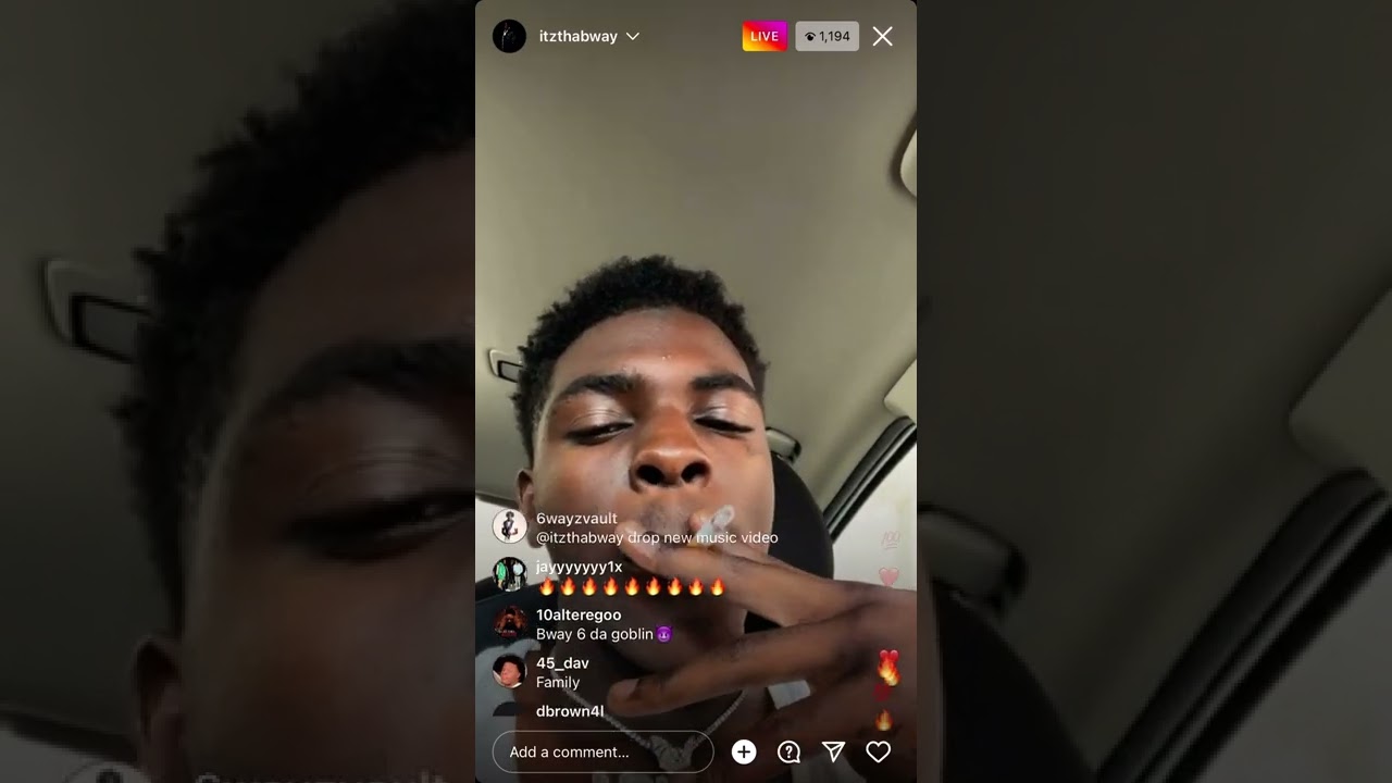 Bway Yungy previews new song on Instagram live🔥🔥🔥🔥💚