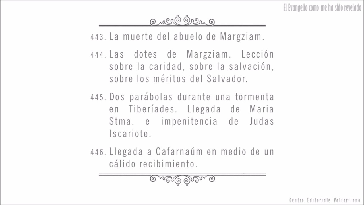 El Evangelio como me ha sido revelado: 443-446