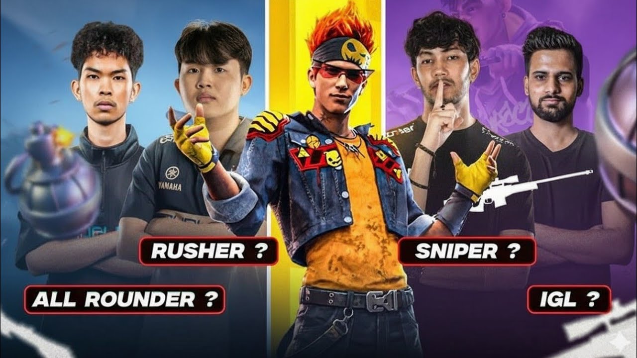 Free Fire Esports Role Explained🔥 - Which One Is Best For You?