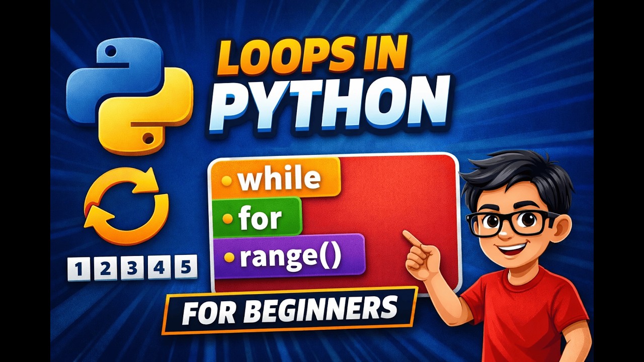 Loops in Python | while Loop, for Loop & nested loops Explained for Beginners #15