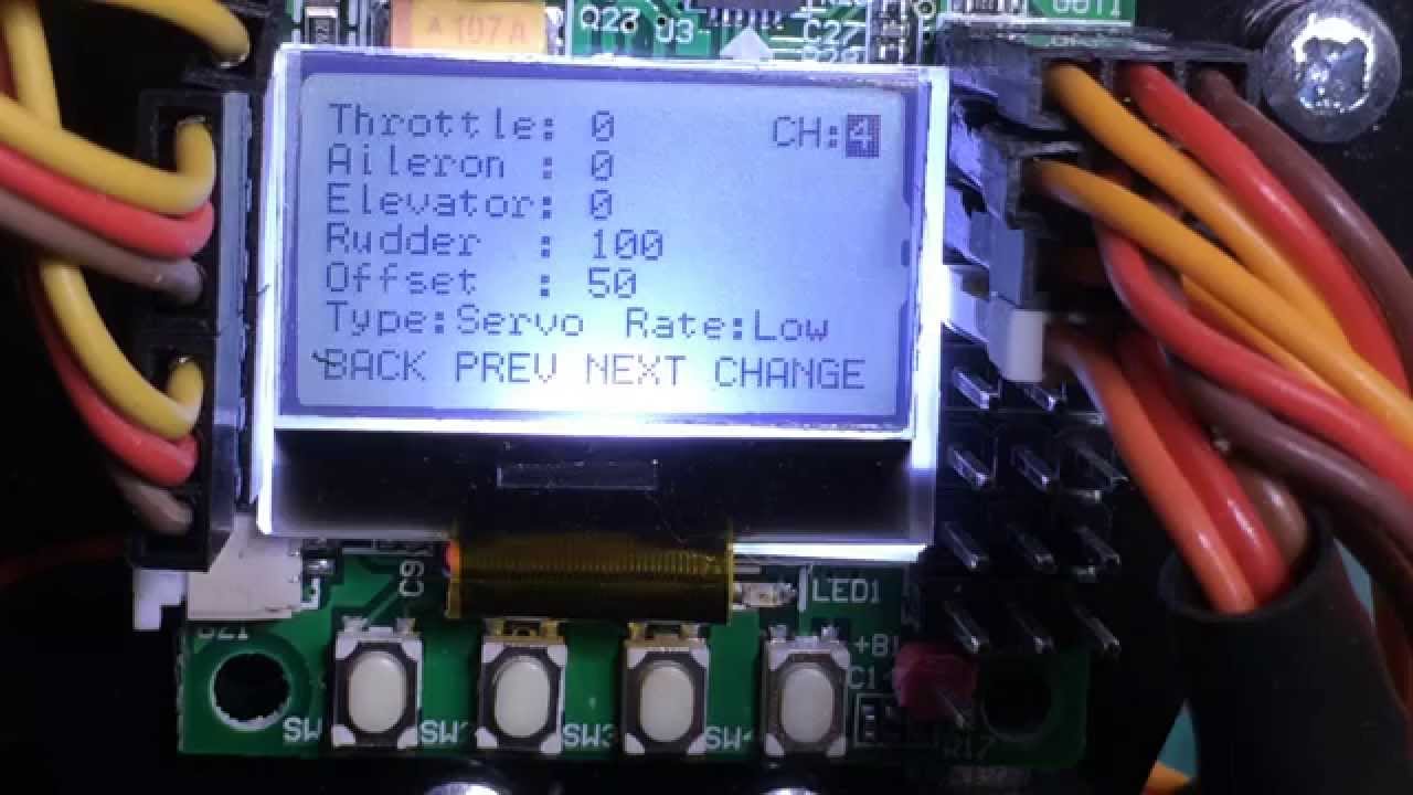 KK-Mini Flight Control Board Configuration for RC Explorer V3 Tricopter