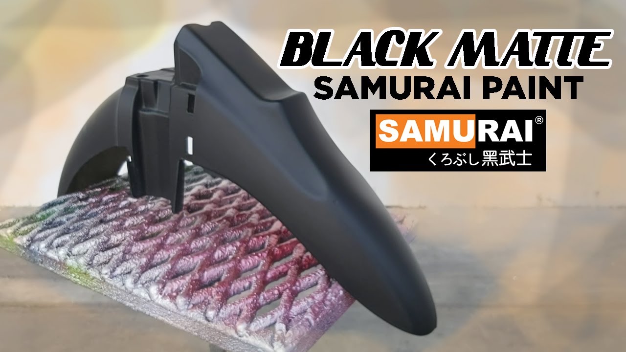 Cara Spray Matte Black | How to  - Samurai Paint Malaysia