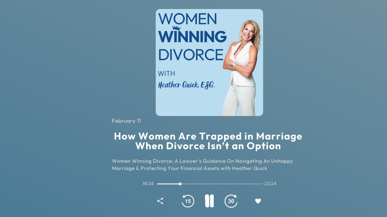 Mini Episode #71 How Women Are Trapped in Marriage When Divorce Isn’t an Option