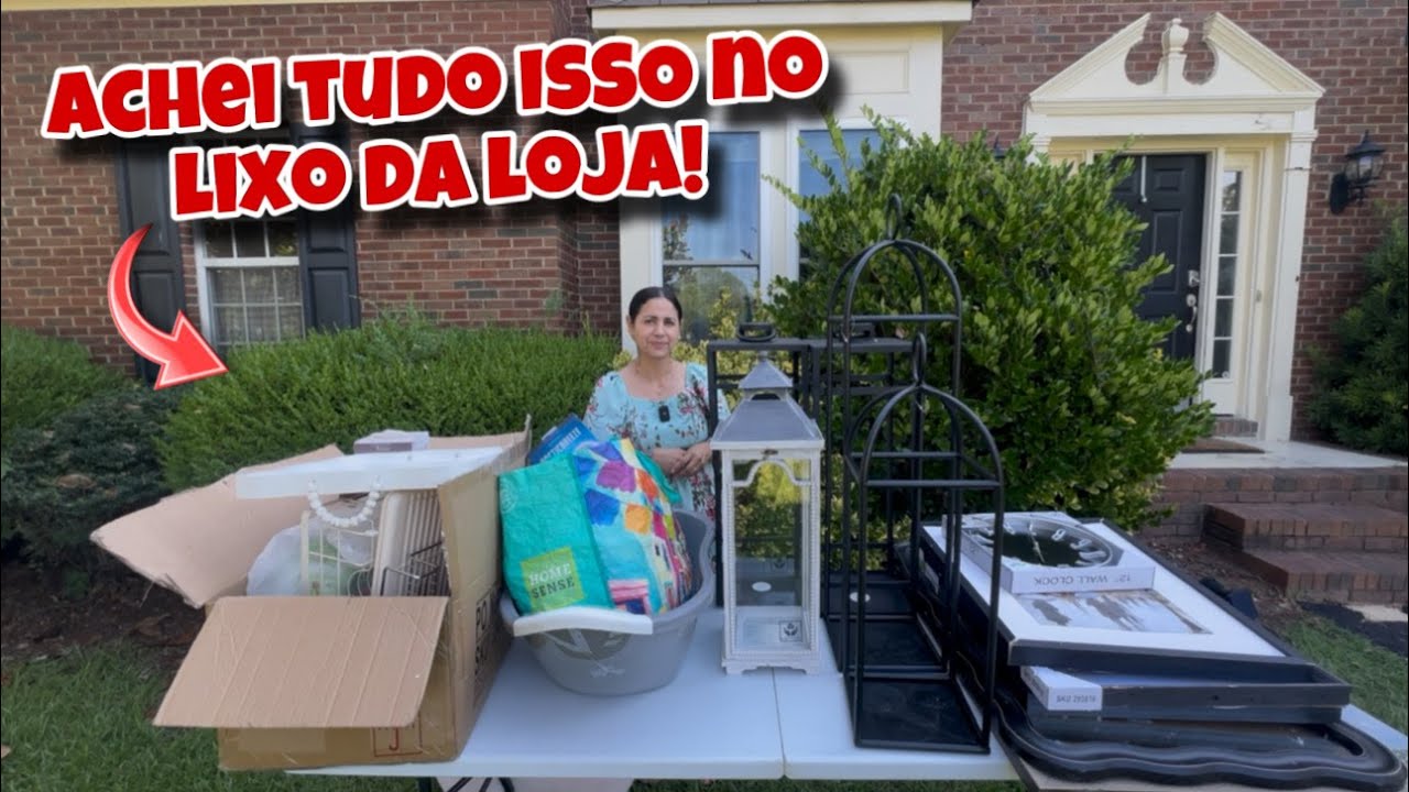 Achei tudo isso no lixo da loja dos Estados Unidos!🇺🇸