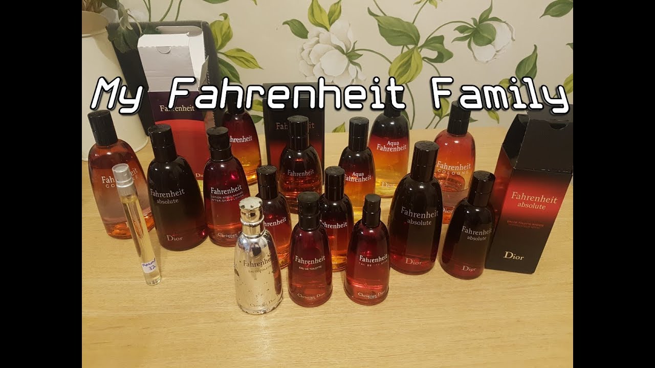 My Fahrenheit Family - overlook of all flankers & vintage comparisons