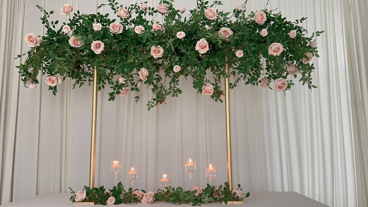DIY-PVC pipe Centerpiece  DIY-6ft  Floral centerpiece