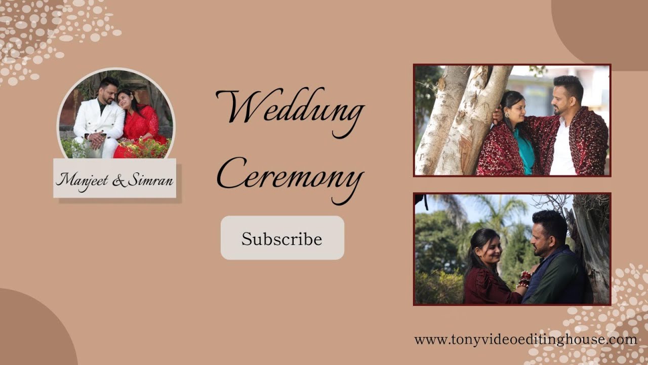 MANJEET ❤️ WEDS ❤️ SIMRAN WEDDING LIVE VIDEO BY-🎥 TONY VIDEO EDITTING KURUKSHETRA