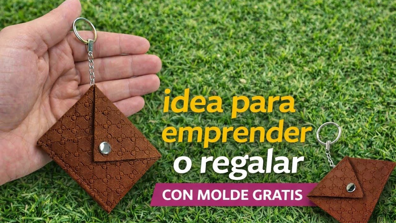 CÓMO HACER UNA CARTERA TARJETERA FACIL CON MOLDE/ IDEA CON RETAZOS PARA VENDE O REGALAR #bolsos 