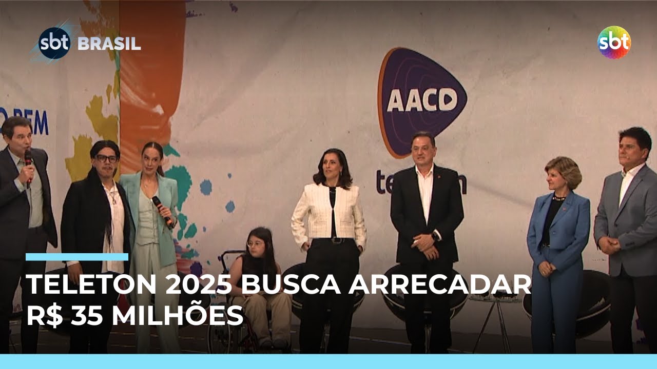 Teleton 2025: SBT e AACD anunciam meta de R$ 35 milh&otilde;es | #SBTBrasil