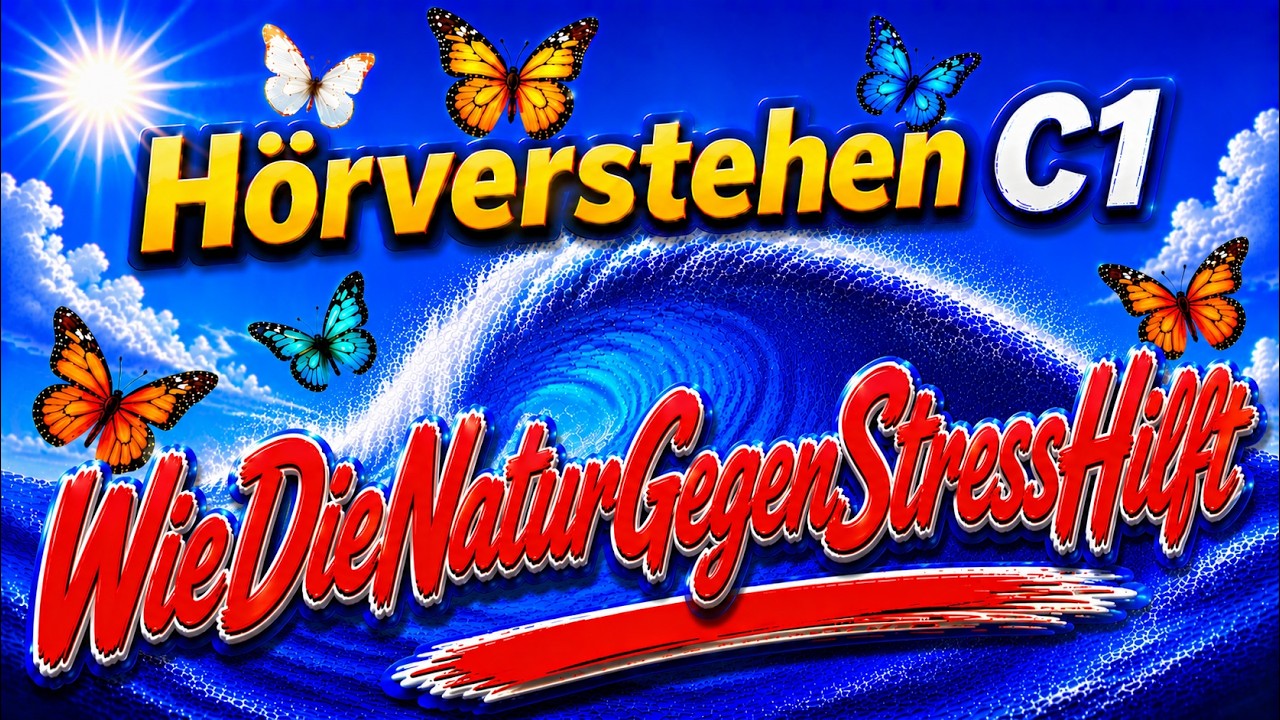 #WieDieNaturGegenStressHilft Telc C1 #hörverstehen Teil 3  Bildungszwecken – Kopieren nicht erlaubt