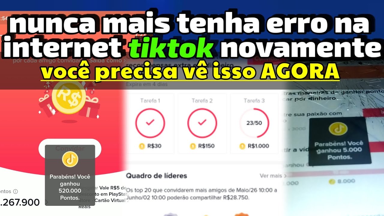 erro na internet tiktok (Resolvido)