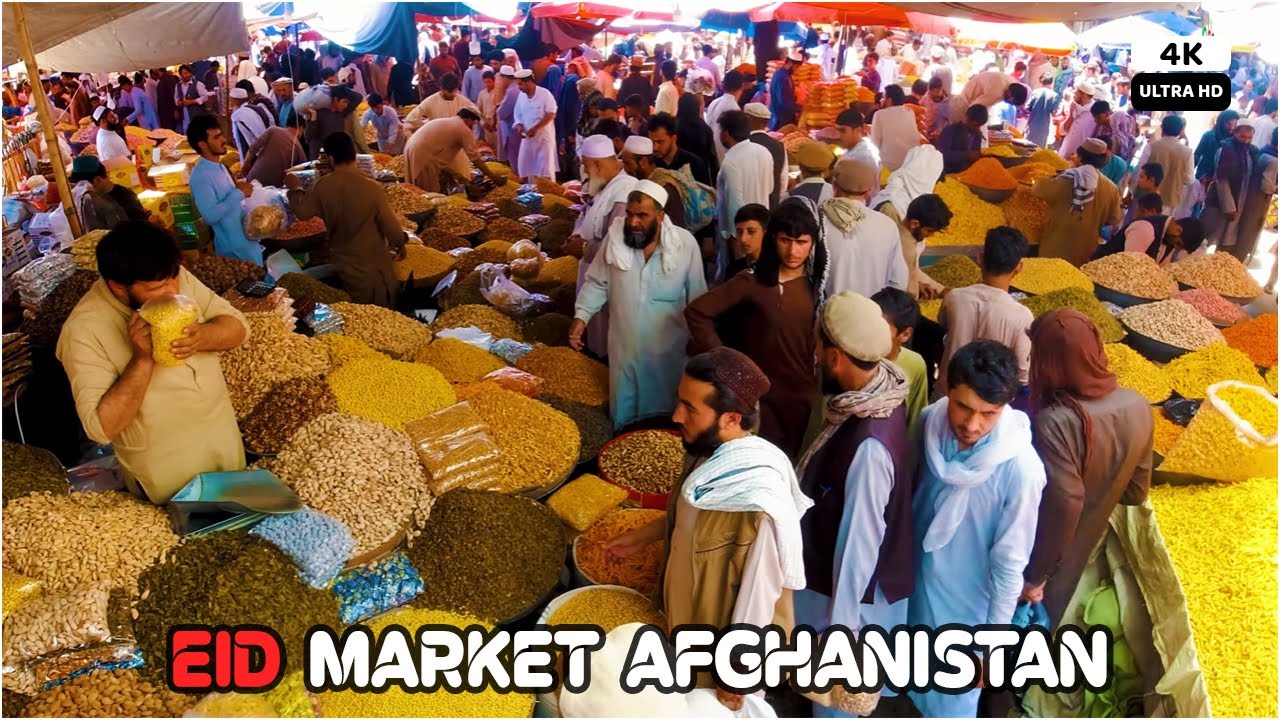 The Busy Eid Market | Jalalabad Afghanistan | 4K