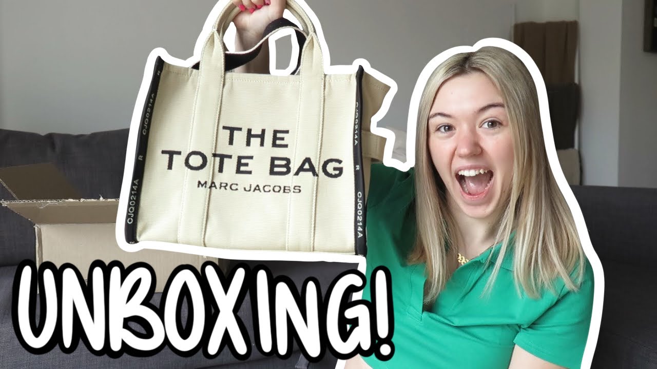Marc Jacobs The Jacquard Medium Tote Bag | Unboxing, Review, + What's in my Purse