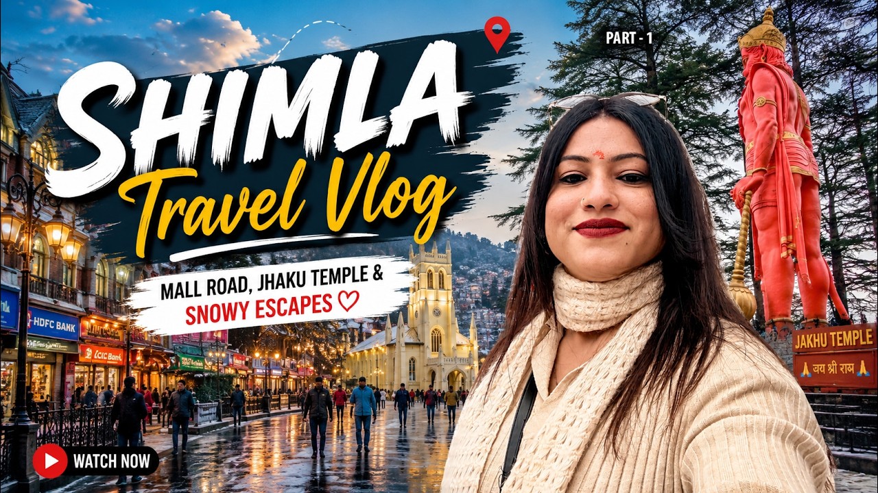 Shimla Heavy Snowfall 😱 | First Time Experiencing Snow in Shimla ❄️| Shimla Vlog