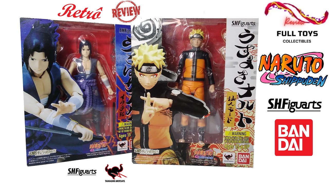 Bandai SH Figuarts NARUTO SENNIN & Battle Ready SASUKE UCHIHA Action Figure Review BR / FULLTOYS RVW