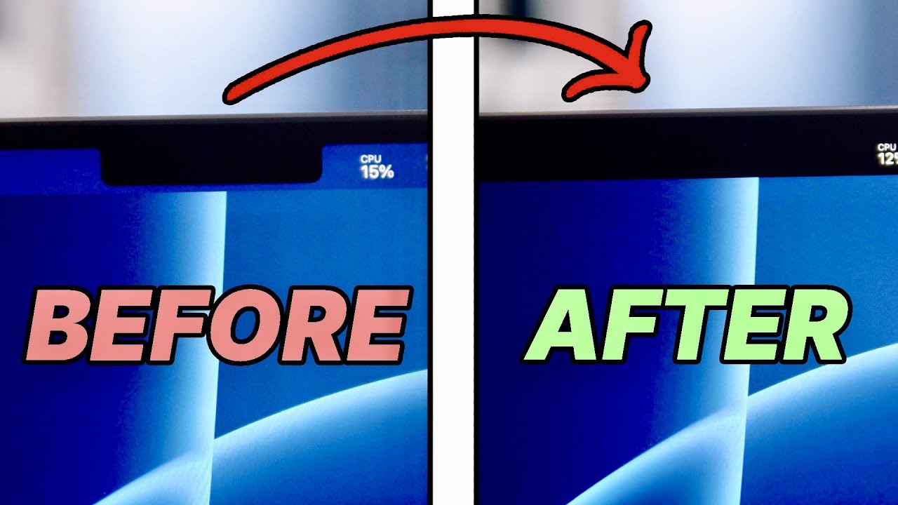 How to hide the notch on the M1 Pro/Max MacBook Pro!