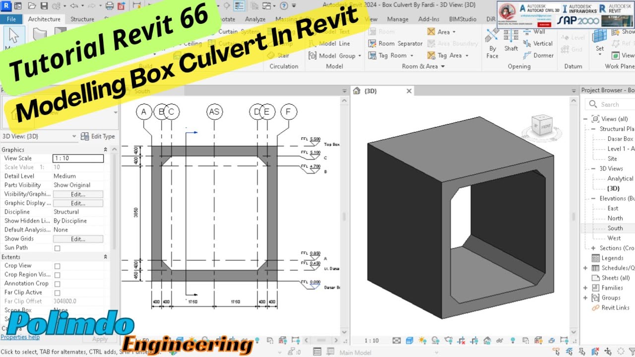 Tutorial Revit 66 Modelling Box Culvert In Revit