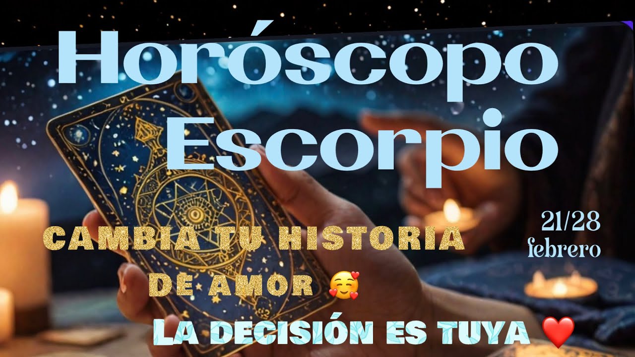 Escorpio ♏ De ti depende: ¿seguir sufriendo o vivir un gran amor? 😱😱💕💕