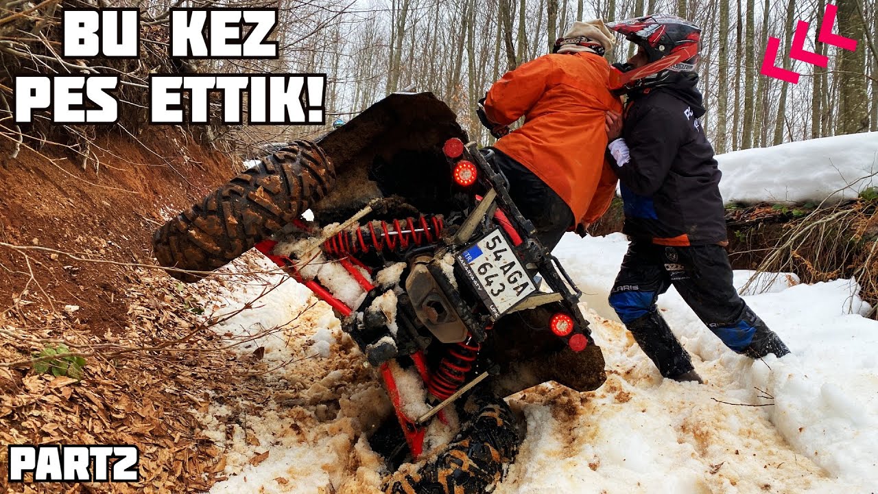 ATV TURUNDA DAYANMA GÜCÜMÜZ TÜKENDİ! AMA ÇOK EĞLENDİK :) KARDA ATV OFF ROAD CAN-AM POLARIS CF MOTO