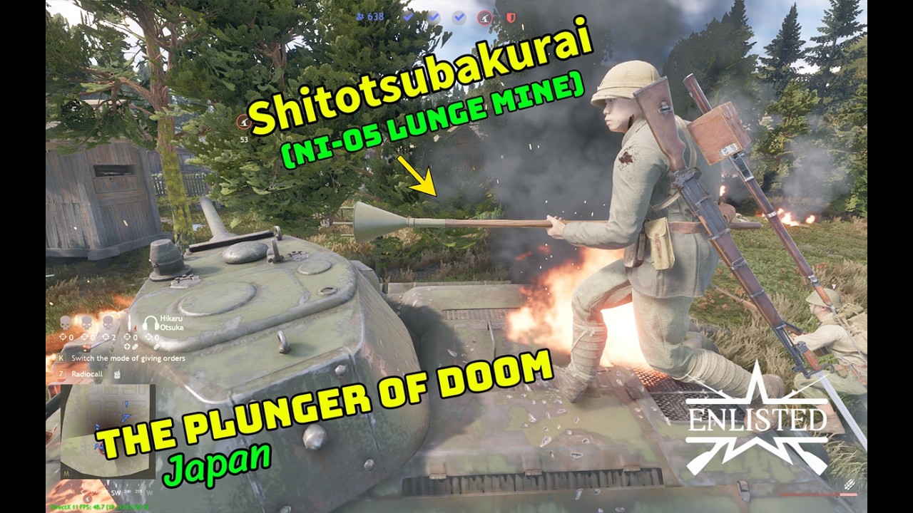 Enlisted - Full Vid - Plunger Of Doom (Shitotsu Bakurai, Ni-01 Japanese Lunge Mine)