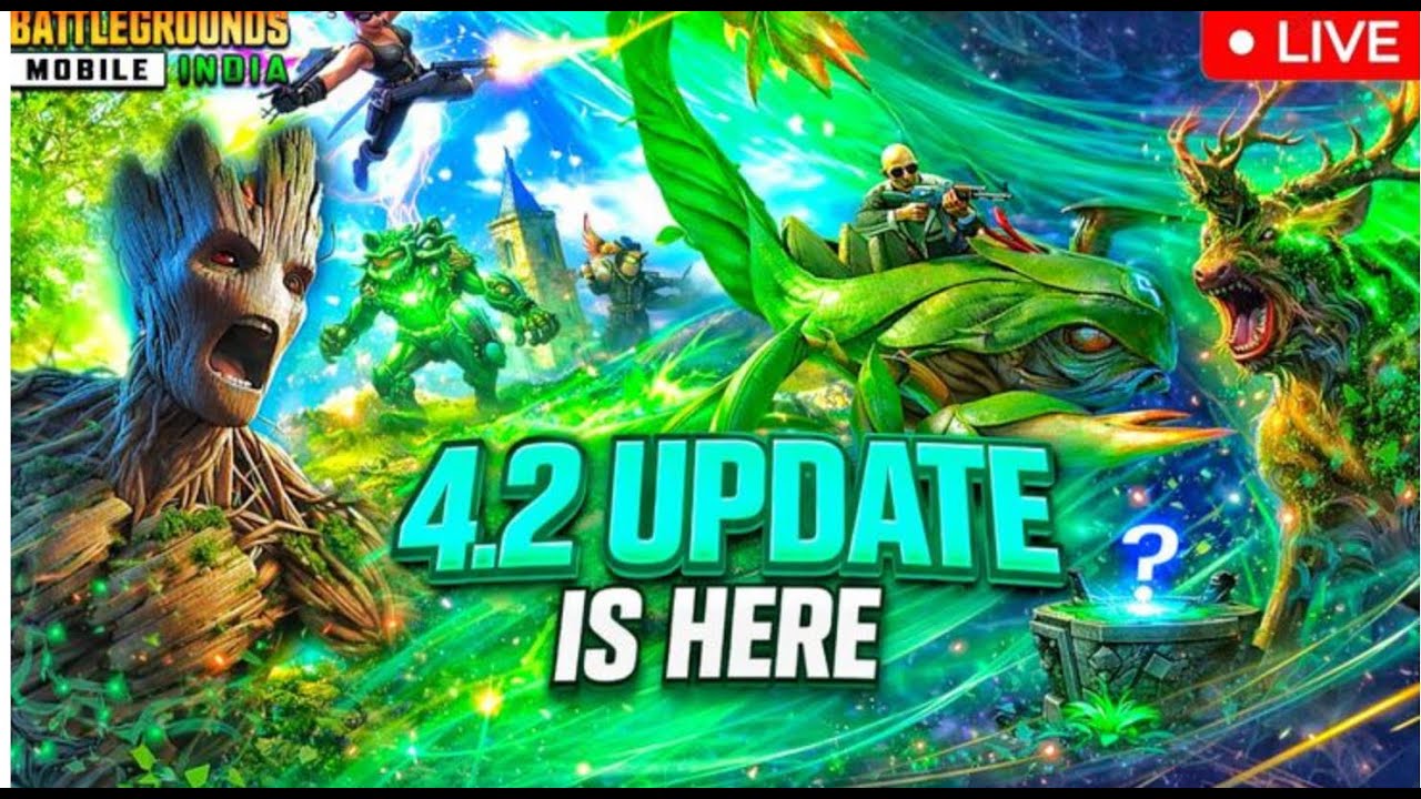 🔴new update 4.2 is here 🦁 bgmi/Live (day-1)🥷🏻🔴 #shortsfeed #bgmi #pubgmobile 