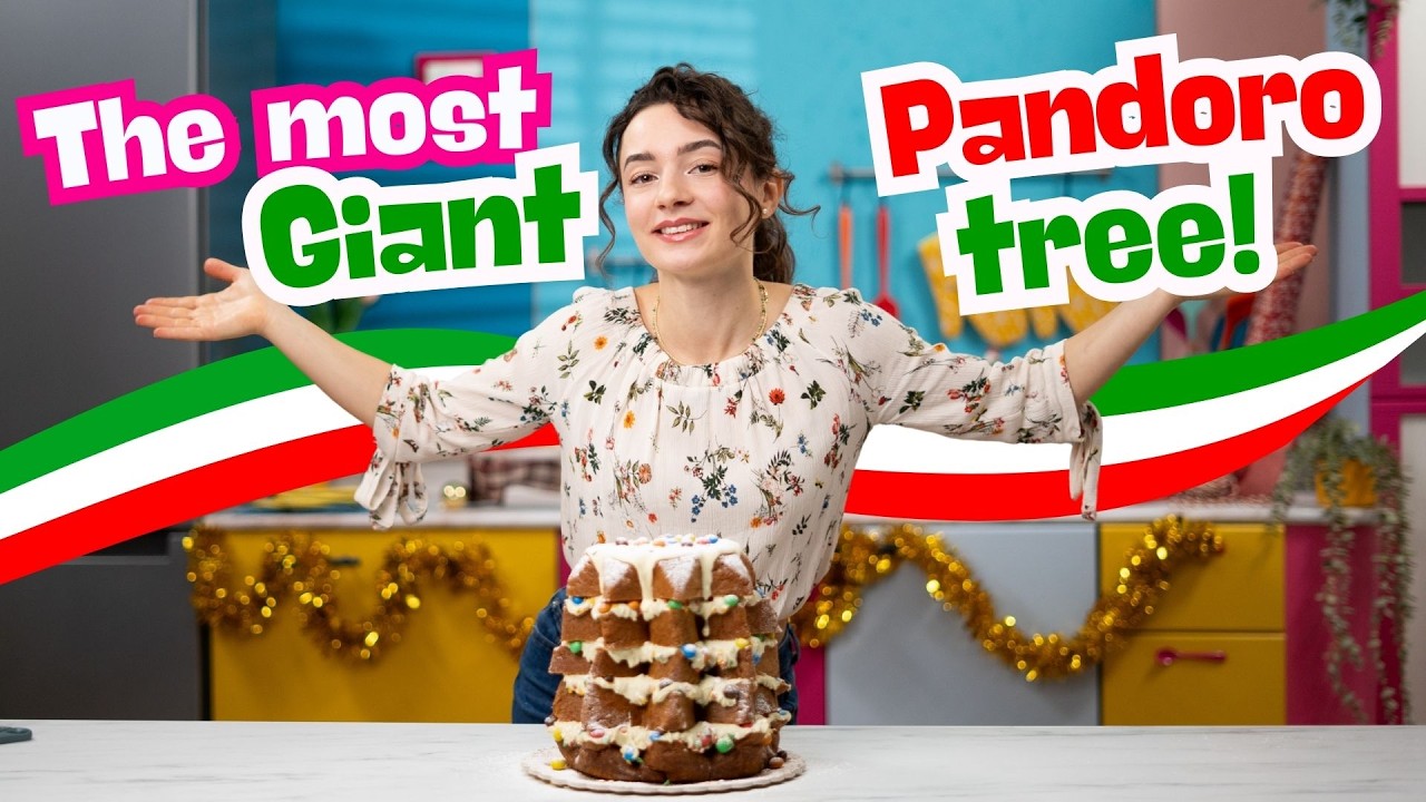 This Italian Christmas Cake is TOO Beautiful to Eat 🎄 (Pandoro Tree Recipe!)