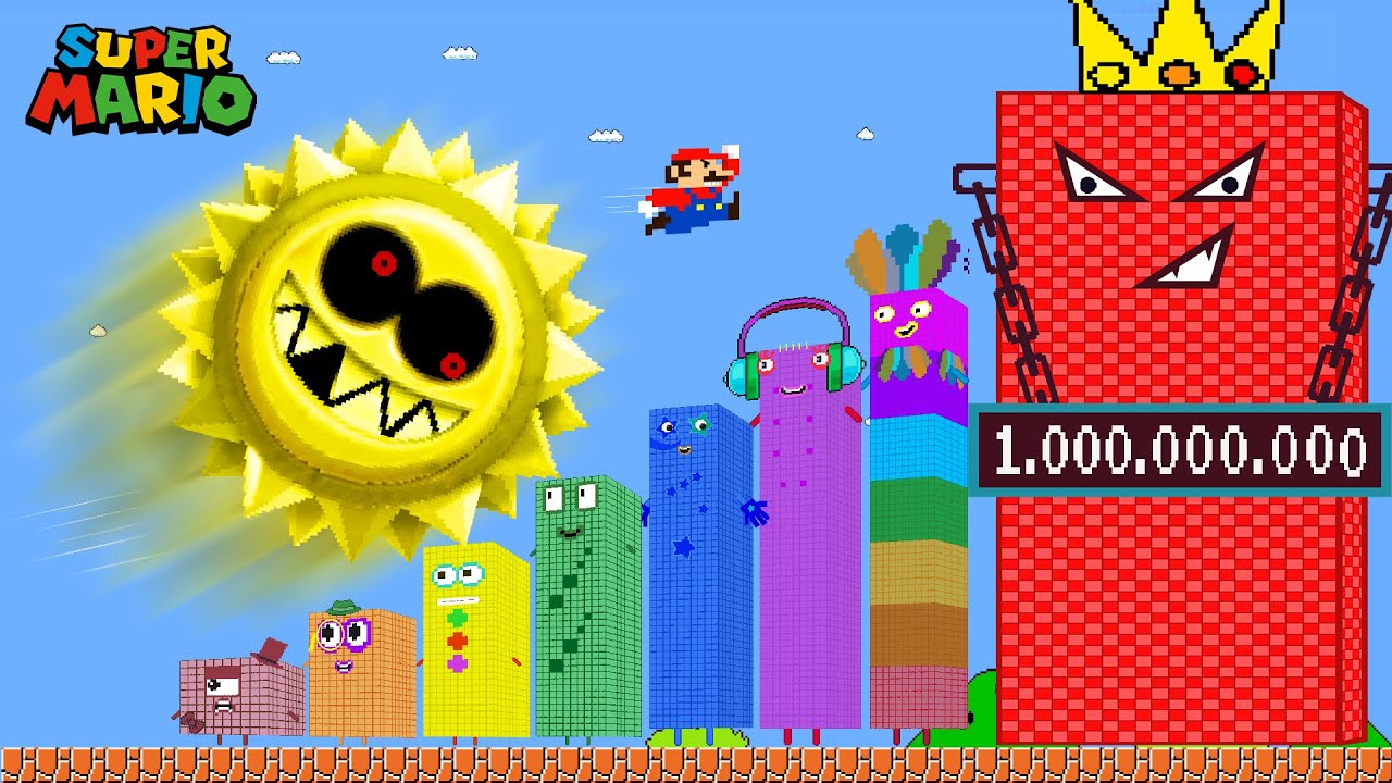 Mario build 1,000,000,000 Block vs Mega Grrrol Gold Calamity | GM Stories