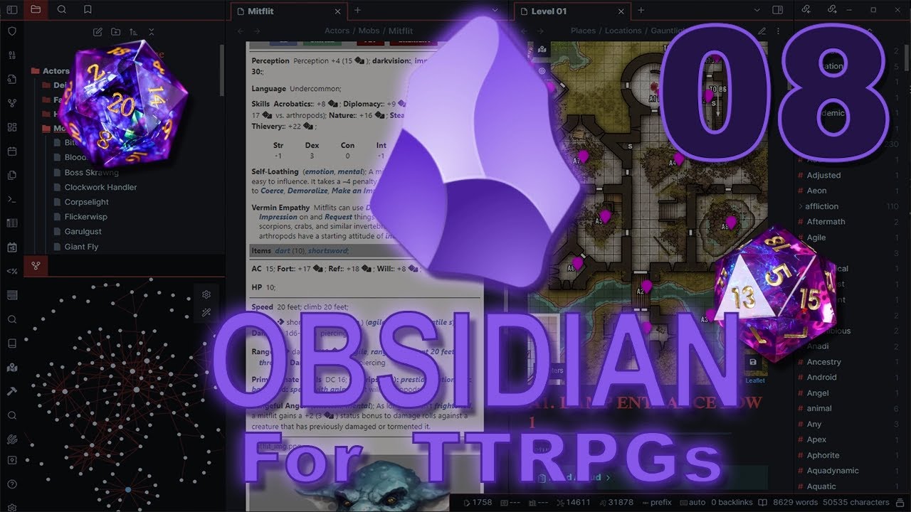 Obsidian for TTRPGs - E08 - Dataview Queries (Part 01)