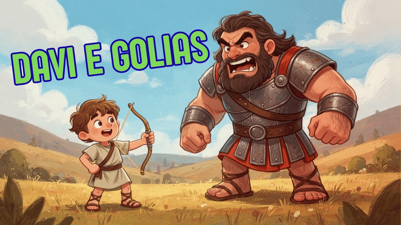 Davi e Golias | Música Infantil Bíblica | História Cantada para Crianças | Hino congresso infantil