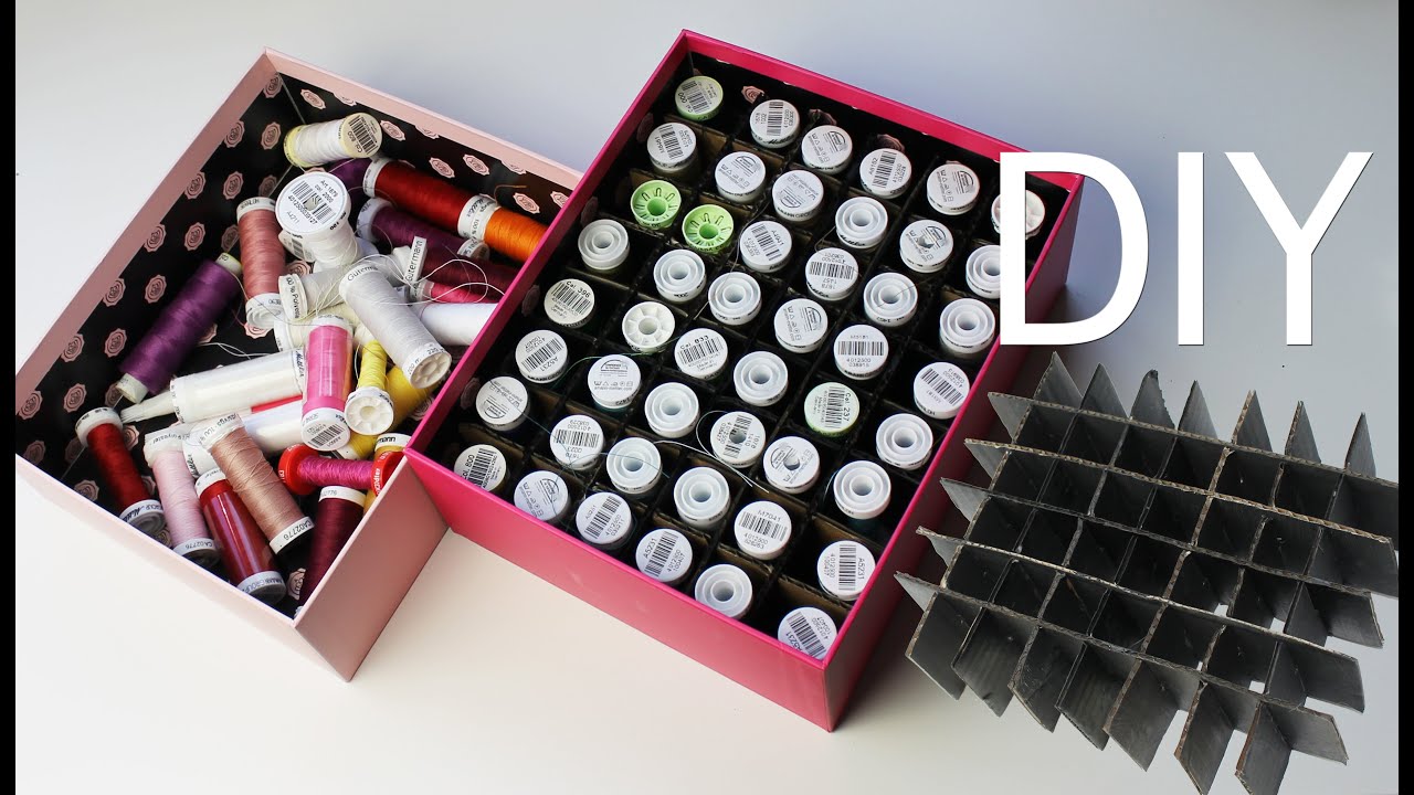 DIY Thread/Lipstick Organizer - Upcycle