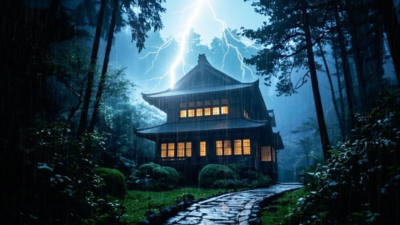 Heavy Thunderstorm Sounds ⛈️ Torrential Rain & Loud Thunder for Deep Sleep and Relaxation #1
