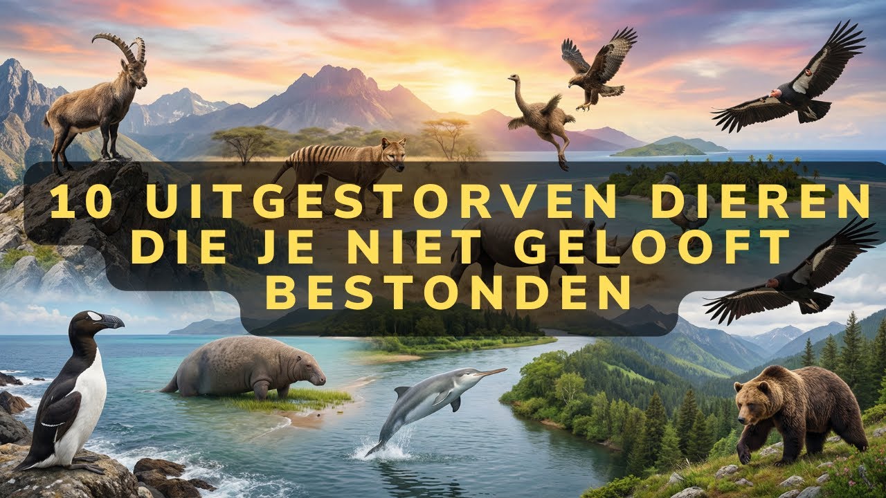 10 Uitgestorven Dieren die je Niet Gelooft Bestonden 🐾💀