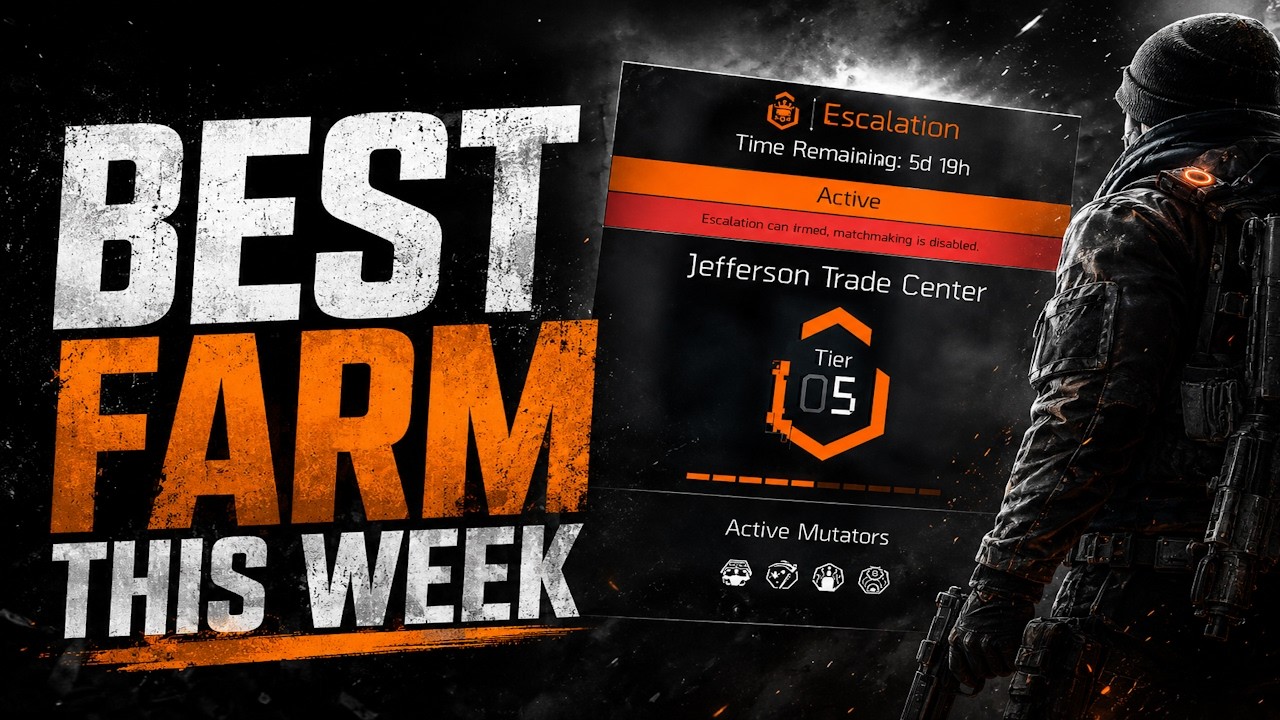BEST Escalation Mission to Farm THIS WEEK! | The Division 2