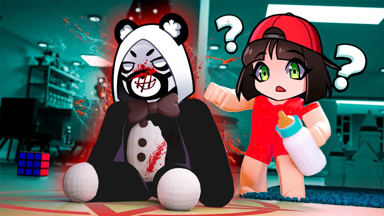 Панда стал Чёрным и Злобным Мишкой в Роблокс! Побег от Roblox Teddy как Пигги