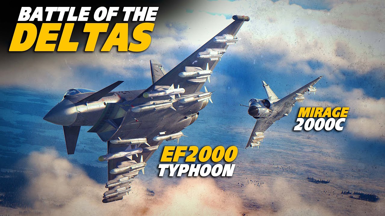 Воздушный бой Eurofighter Typhoon против Mirage 2000C | Цифровой боевой симулятор | DCS |