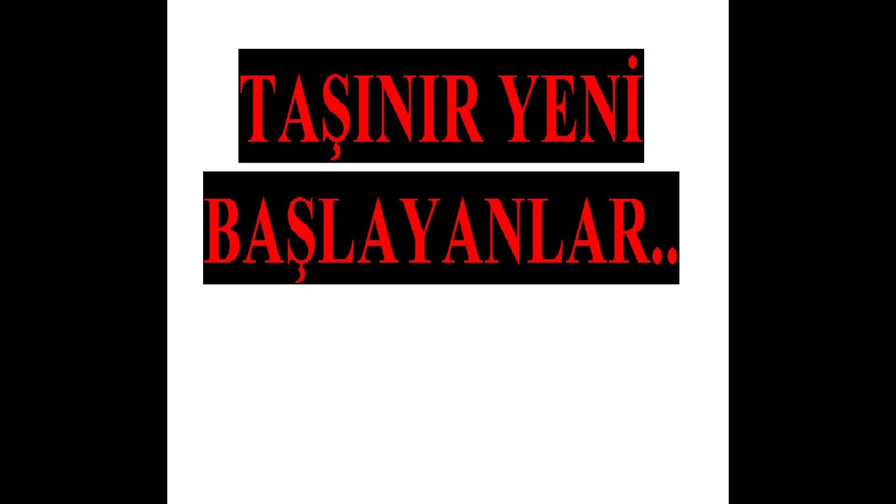Taşınır TİF TKYS Yeni Başlayanlar