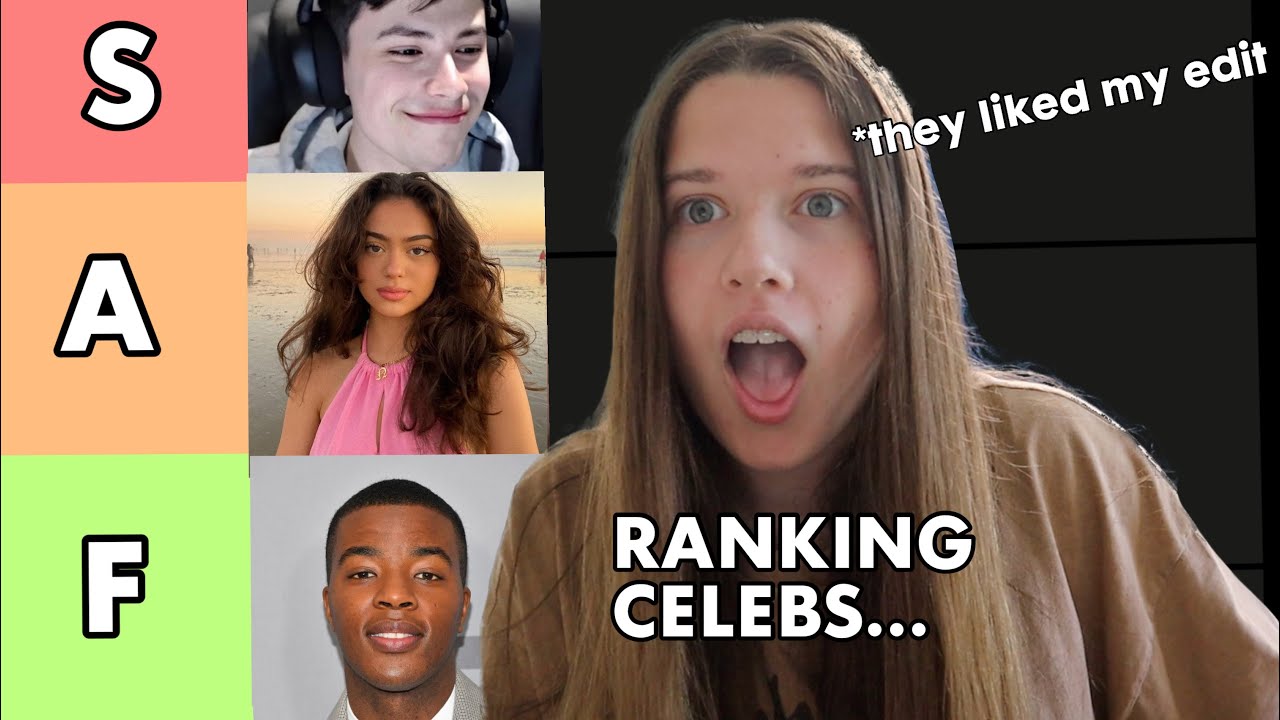 ranking celebrities that have noticed me