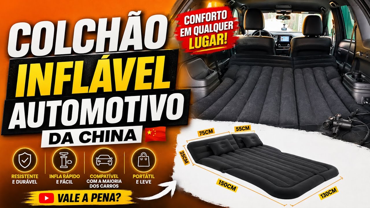 Comprei um colchão Inflável para carro No Aliexpres . será que vale a pena?