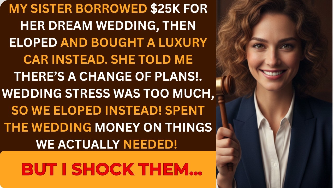 Sister Borrowed $25K for Wedding—Then Eloped and Bought Luxury Car Instead