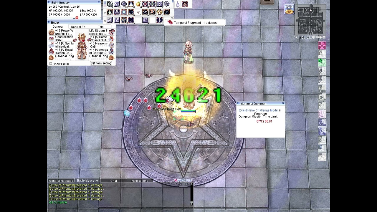 [iRO - Chaos] Cardinal - 260 - OGHCM 9 - Arbitrium (Total 2 hits) - feat. Heavenly Oath