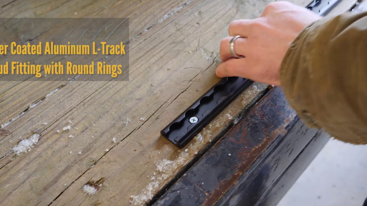 L Track Tie Down System - 6 Piece 4' Black L Track