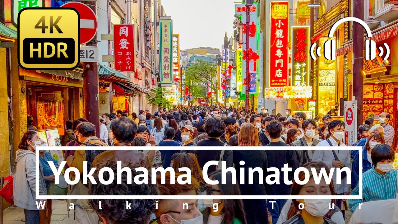 [4K/HDR/Binaural] Yokohama Chinatown Back to Life Walking Tour - Kanagawa Japan