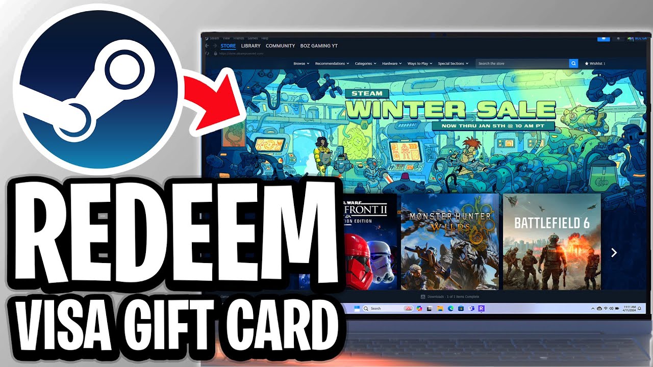How To Redeem Visa Gift Card On Steam - Full Guide