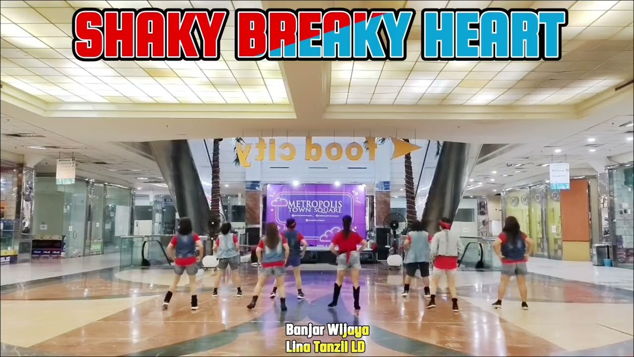 SHAKY BREAKY HEART Line Dance (Demo: Lina Tanzil & Friends Banjar Wijaya) - 200226
