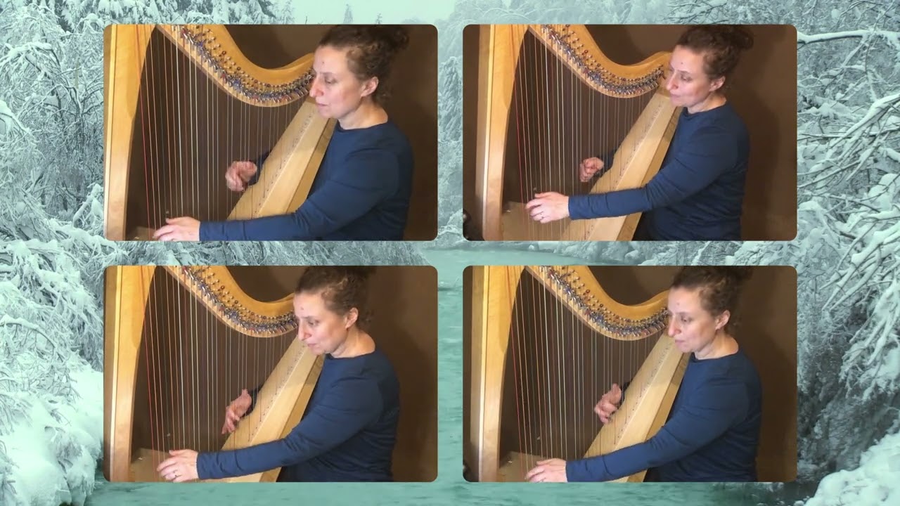 Largo from Vivaldi's Winter (from the Four Seasons) for harp ensemble