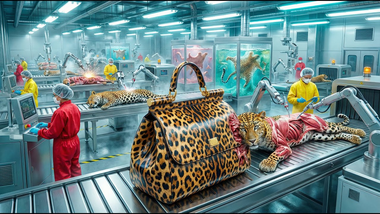 La Tecnología PROHIBIDA detrás de Bolsos de Lujo de Piel Auténtica de Leopardo (Recorrido Completo)