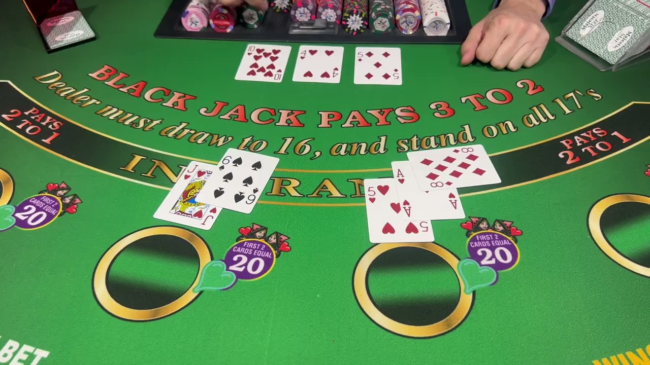 LUCKY LADYS ДВУХКОЛОДНАЯ СЕАНС ​​В БЛЭКДЖЕК: ЛЕГКАЯ ПРИБЫЛЬ В 500 ДОЛЛАРОВ!!! 