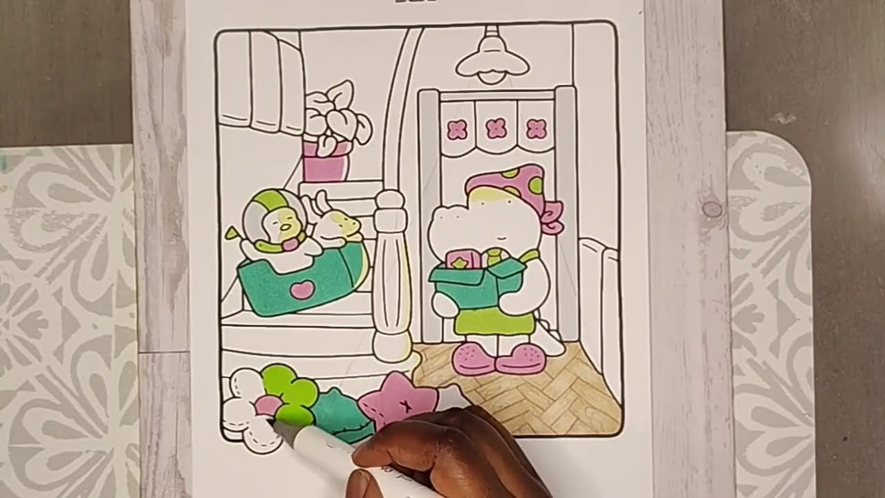 Color with me/A @cocowyocoloring coloring page #how #tutorial #coloring #colors #youtubevideo